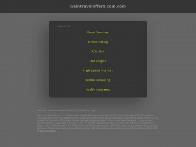 gaintraveloffers.com.com snapshot