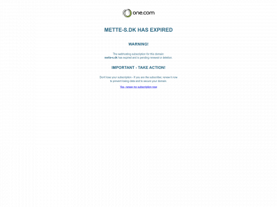 mette-s.dk snapshot