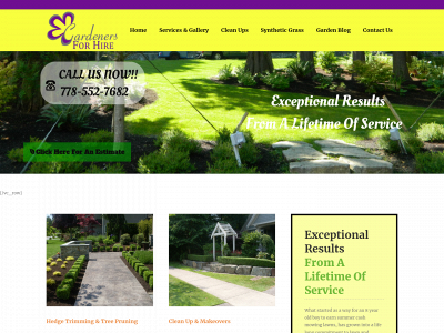 gardenersforhire.com snapshot