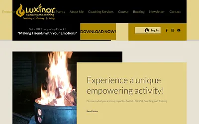 luxinorcoachingandtraining.com snapshot