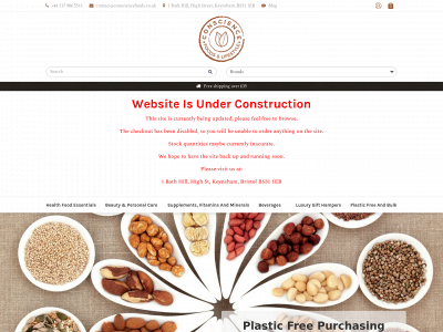 consciencefoods.co.uk snapshot