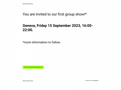 bahaycontemporary.com snapshot