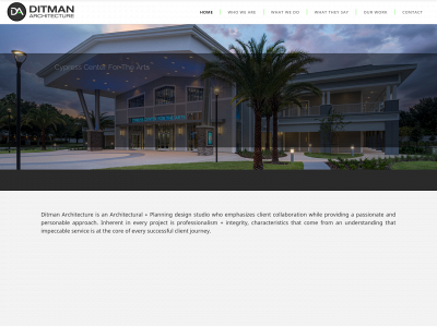 ditmanarchitecture.com snapshot