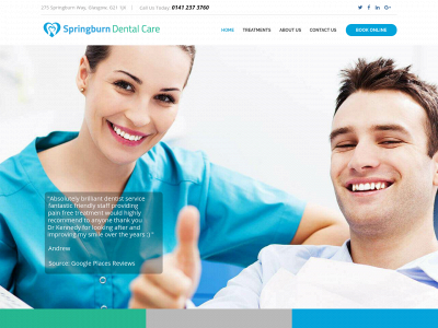 springburndentalcare.co.uk snapshot
