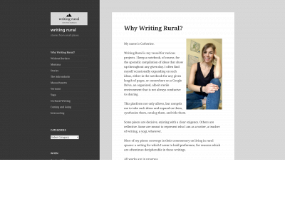 writingrural.com snapshot