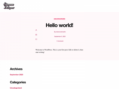 shannonthedesigner.com snapshot