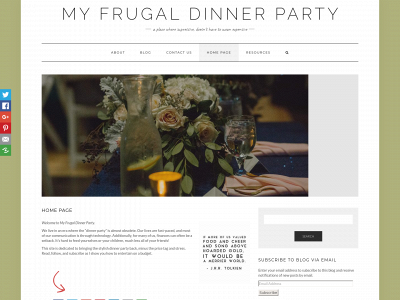 myfrugaldinnerparty.com snapshot