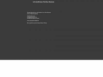 advokathansson.se snapshot