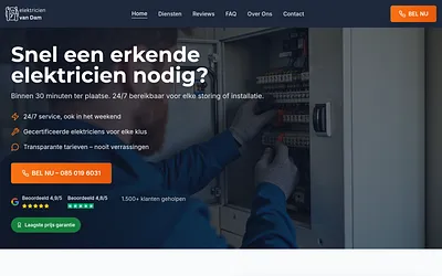 elektricienvandam.nl snapshot