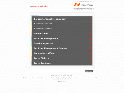 westayhospitality.com snapshot