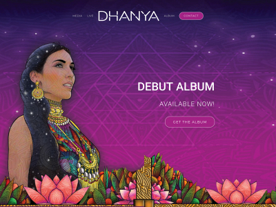 dhanyamusic.com snapshot
