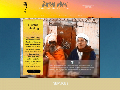 suryamuni-healing-center.com snapshot