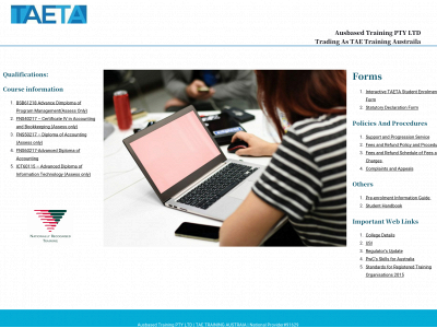 taeta.edu.au snapshot