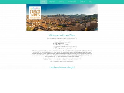 cuscovibes.com snapshot