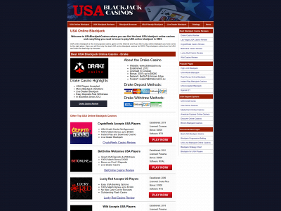usablackjackcasinos.com snapshot