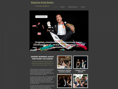 craigdaviesmagician.com snapshot