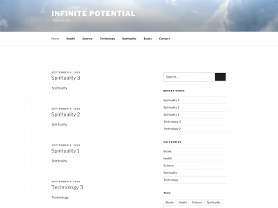 infinitepotential.io snapshot