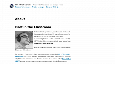 pilotintheclassroom.com snapshot
