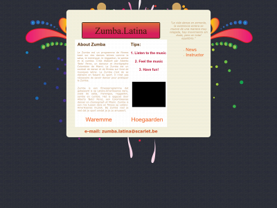 zumbalatina.be snapshot