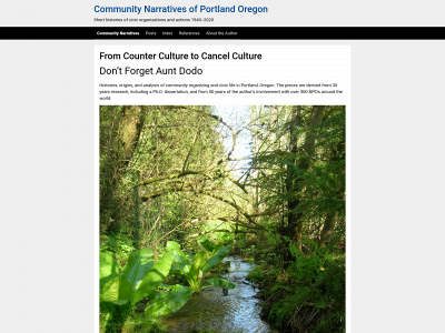 communitynarrativesportlandoregon.com snapshot