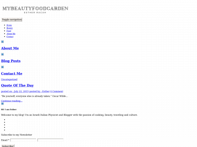 mybeautyfoodgarden.com snapshot