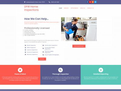 dfw-homeinspections.com snapshot