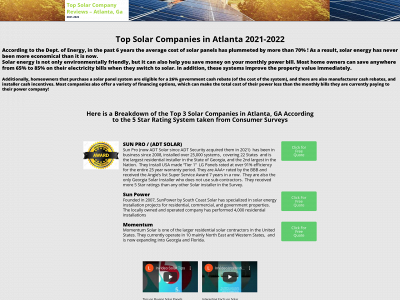 topsolarcompanyreviewsatlanta.com snapshot