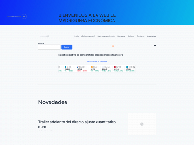 madrigueraeconómica.com snapshot
