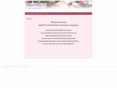 isaiahmci.org snapshot