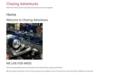 chasingadventures.net snapshot