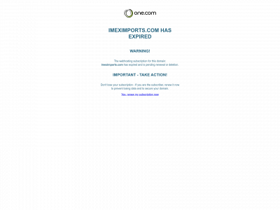 imeximports.com snapshot
