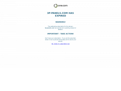 3p-panels.com snapshot