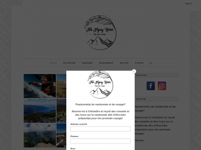 theflyinghiker.com snapshot