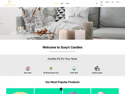 susycandles.com snapshot