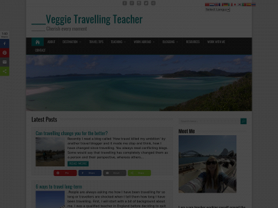www.veggietravellingteacher.com snapshot