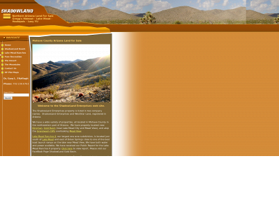 shadow-land.com snapshot
