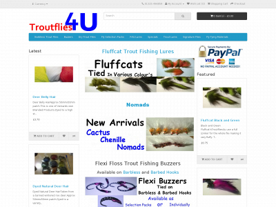 troutflies4u.co.uk snapshot