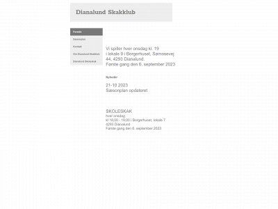 dianalundskakklub.dk snapshot
