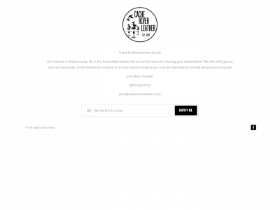 cacheriverleather.com snapshot