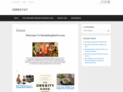 shreddingthefat.com snapshot