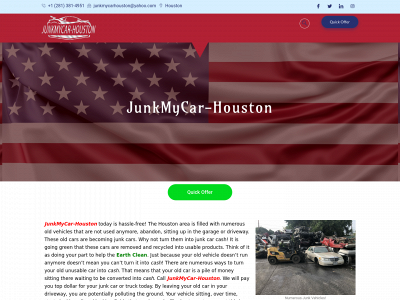 junkmycar-houston.com snapshot