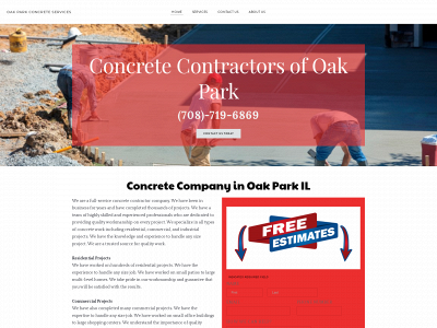www.oakparkconcreteservice.com snapshot