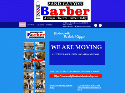 sandcanyonbarbershop.com snapshot