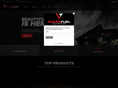 cleanfuelnutrition.com snapshot