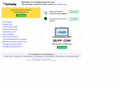 outofpocketcost.com snapshot
