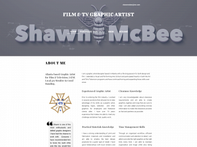 shawnmcbee.com snapshot