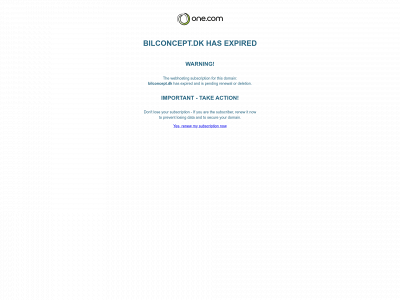 bilconcept.dk snapshot
