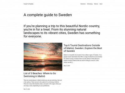 touristtosweden.com snapshot