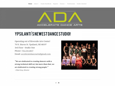 www.acceleratedancearts.com snapshot
