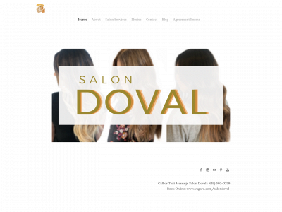 www.salondoval.com snapshot
